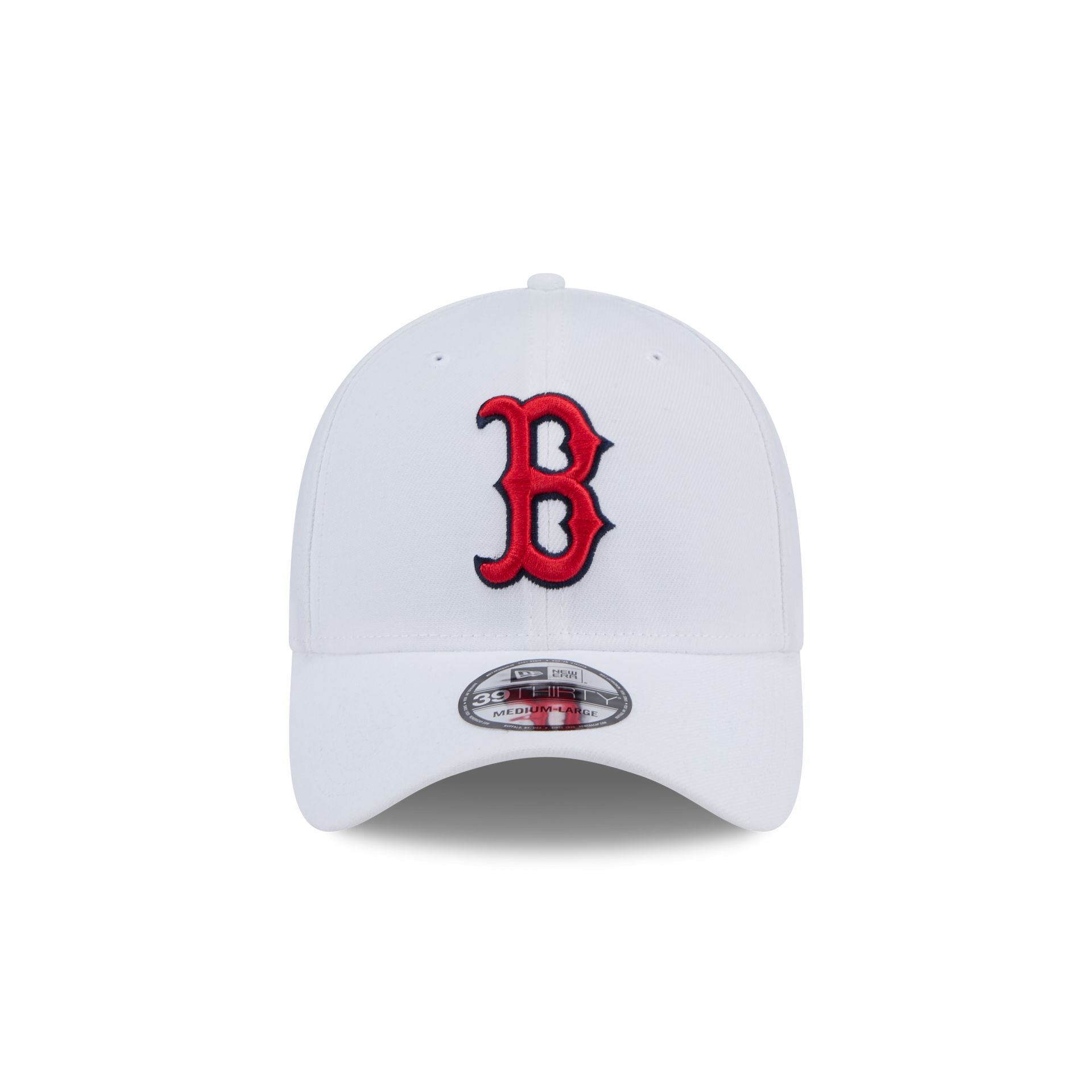 Boston Red Sox Optic White 39THIRTY Stretch Fit Hat