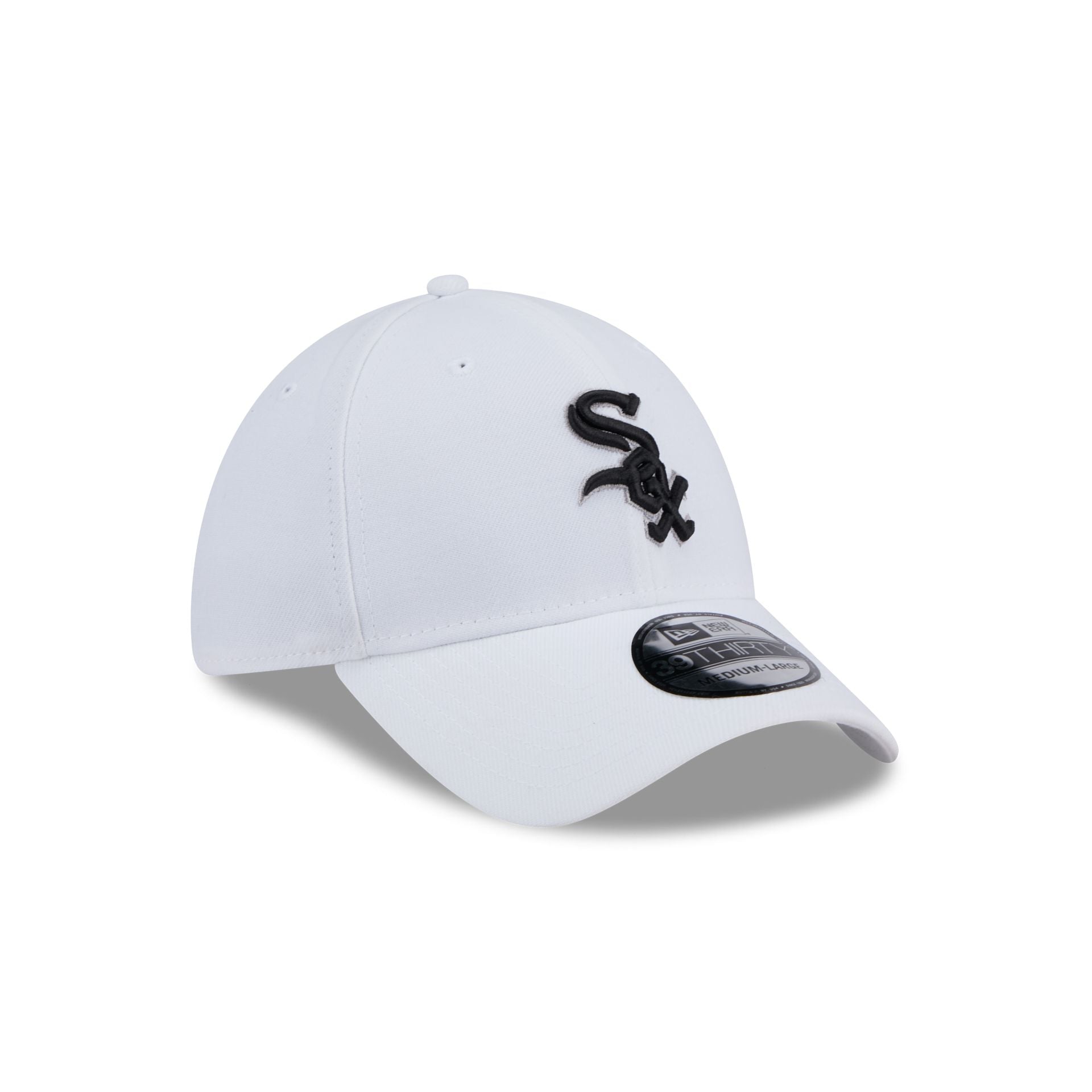 Chicago White Sox Optic White 39THIRTY Stretch Fit Hat