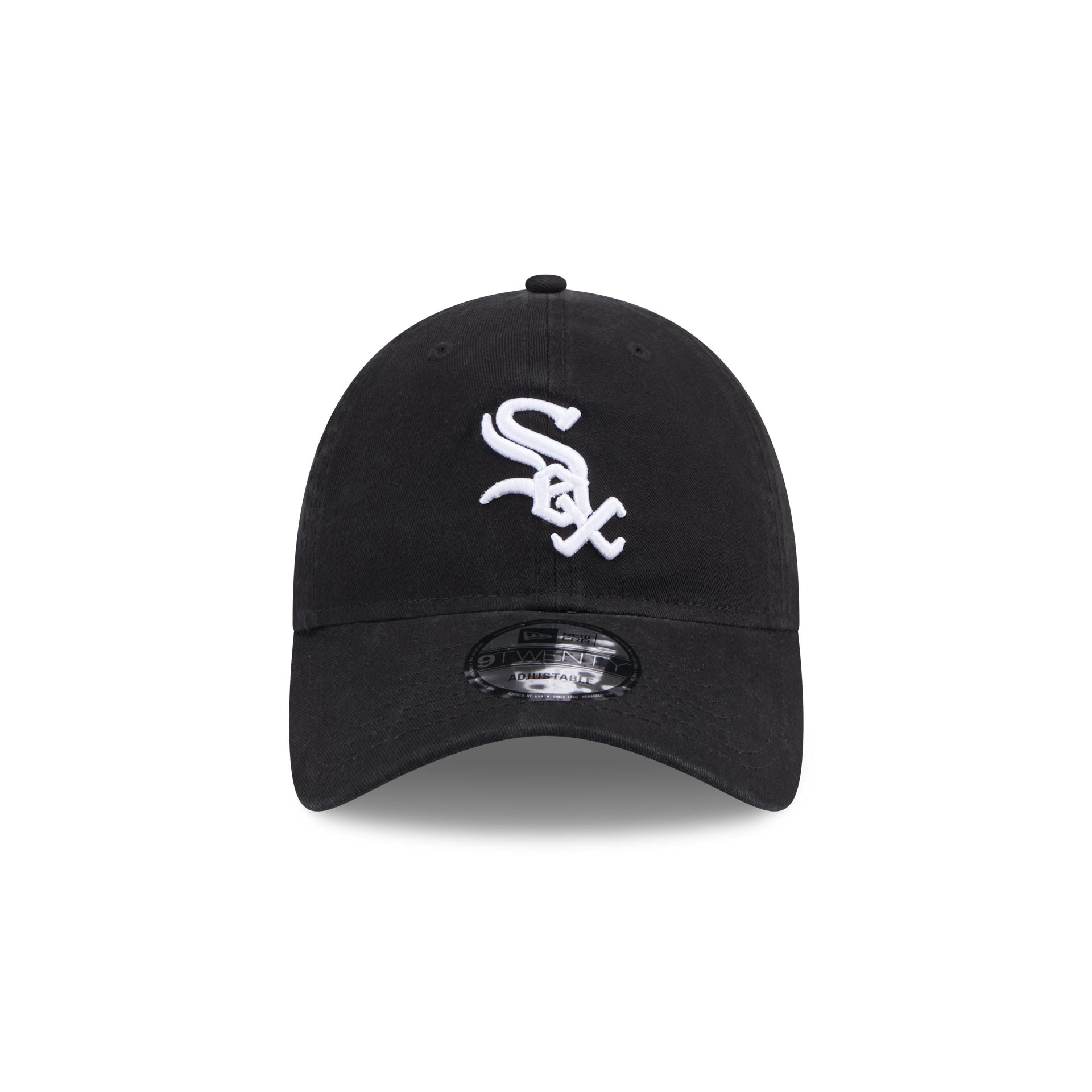 Chicago White Sox Black 9TWENTY Adjustable Hat