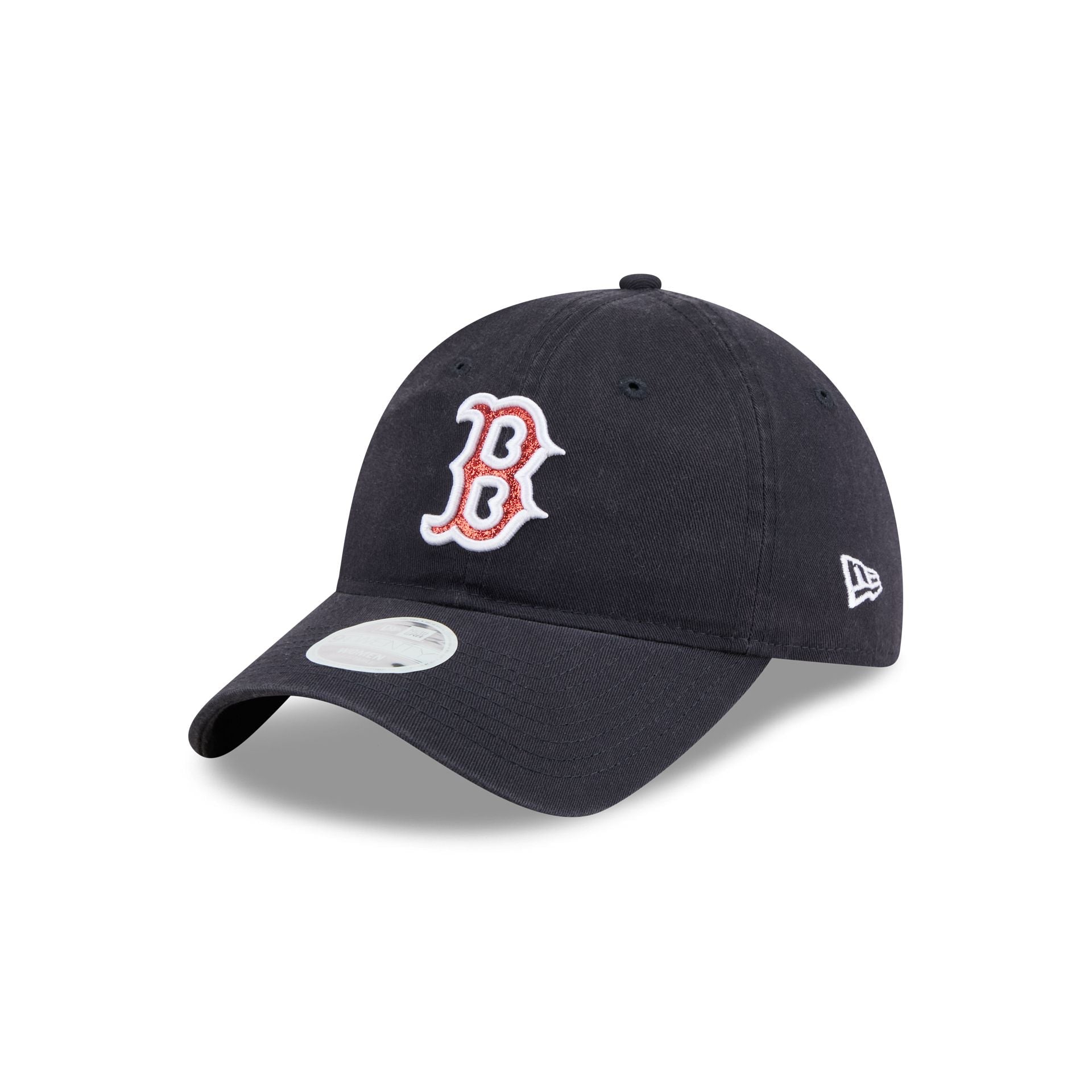 Boston Red Sox Glitter Logo Women's 9TWENTY Adjustable Hat