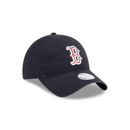 Boston Red Sox Glitter Logo Women's 9TWENTY Adjustable Hat