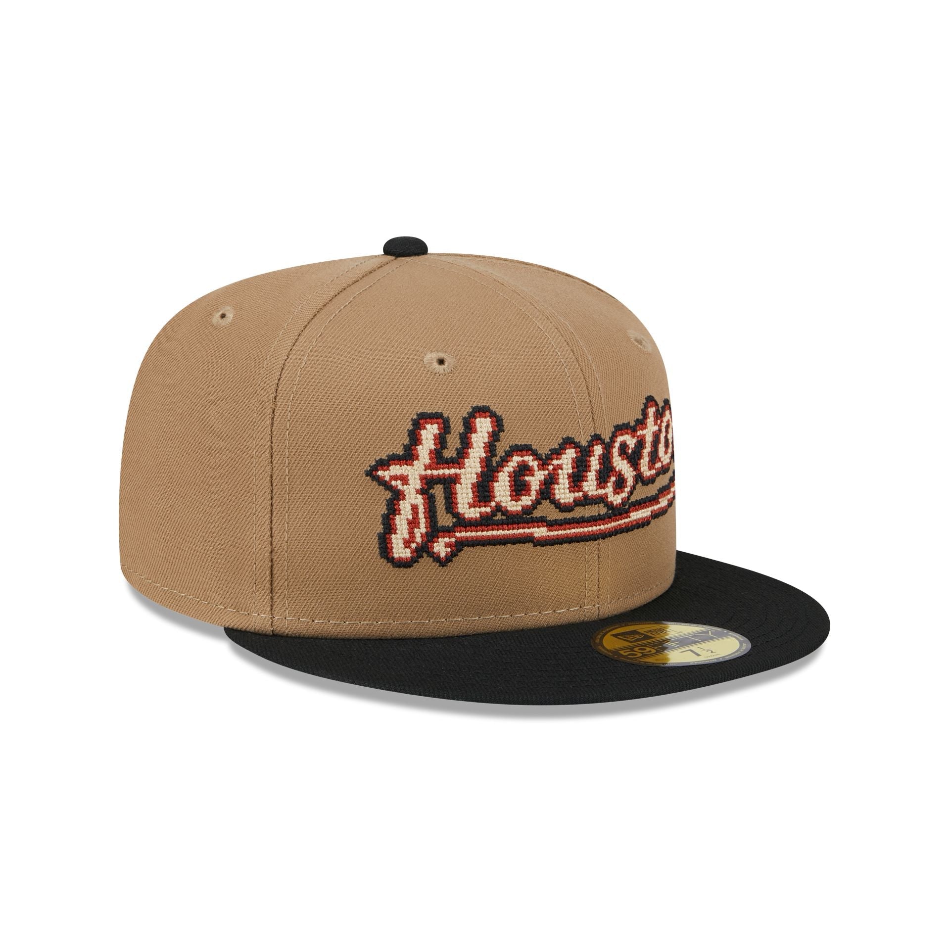 Houston Astros Classic 8-Bit Wordmark 59FIFTY Fitted Hat