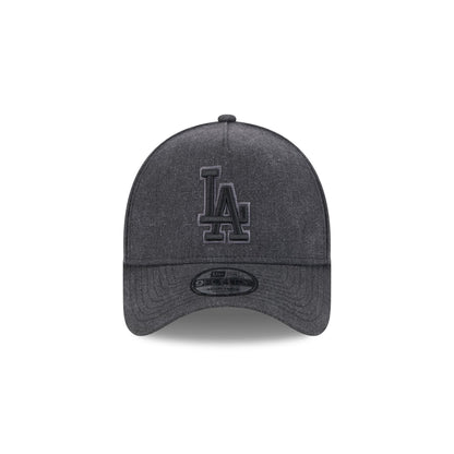 Los Angeles Dodgers Logo Essentials Black 9FORTY A-Frame Snapback Hat