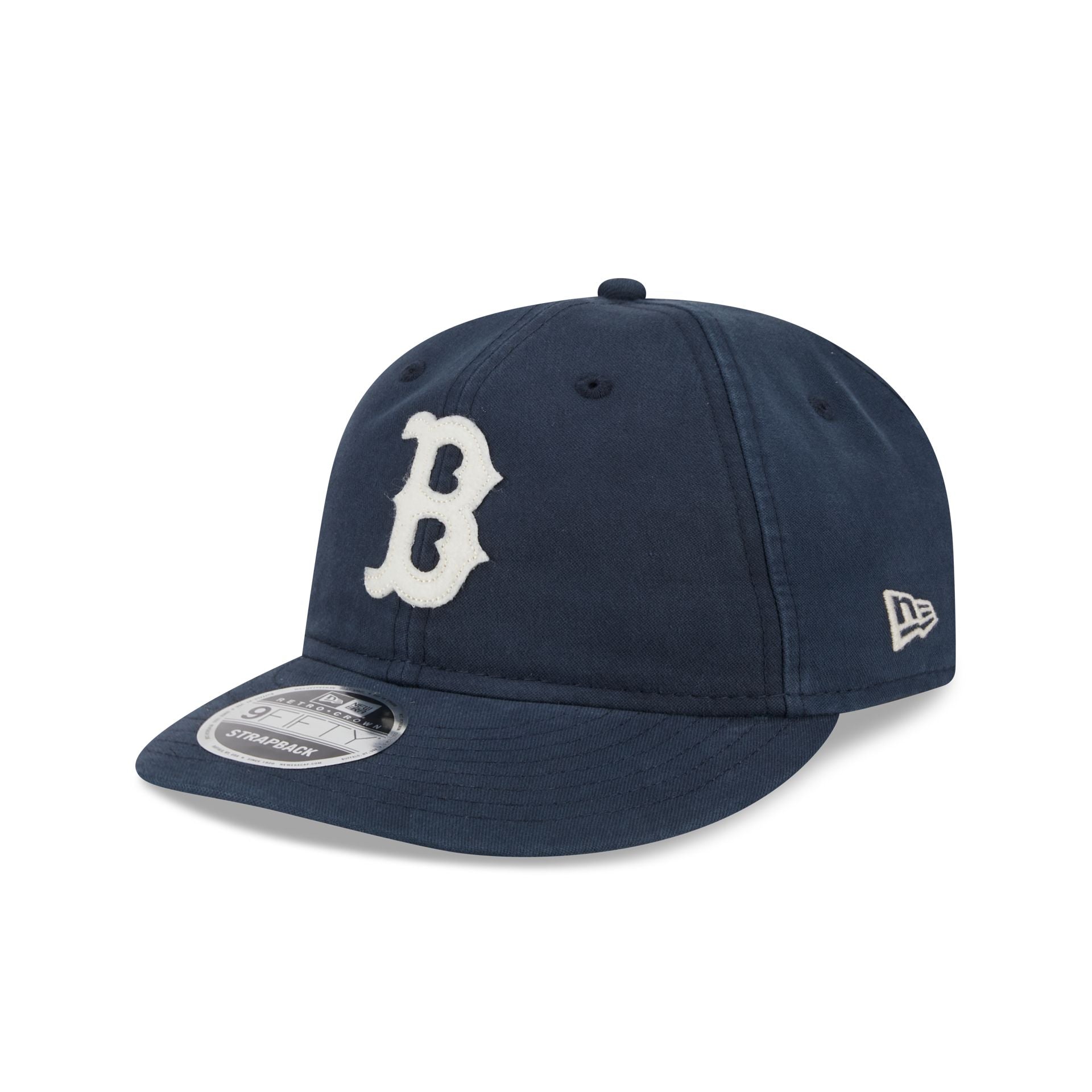 Boston Red Sox Canvas Felt Retro Crown 9FIFTY Strapback Hat