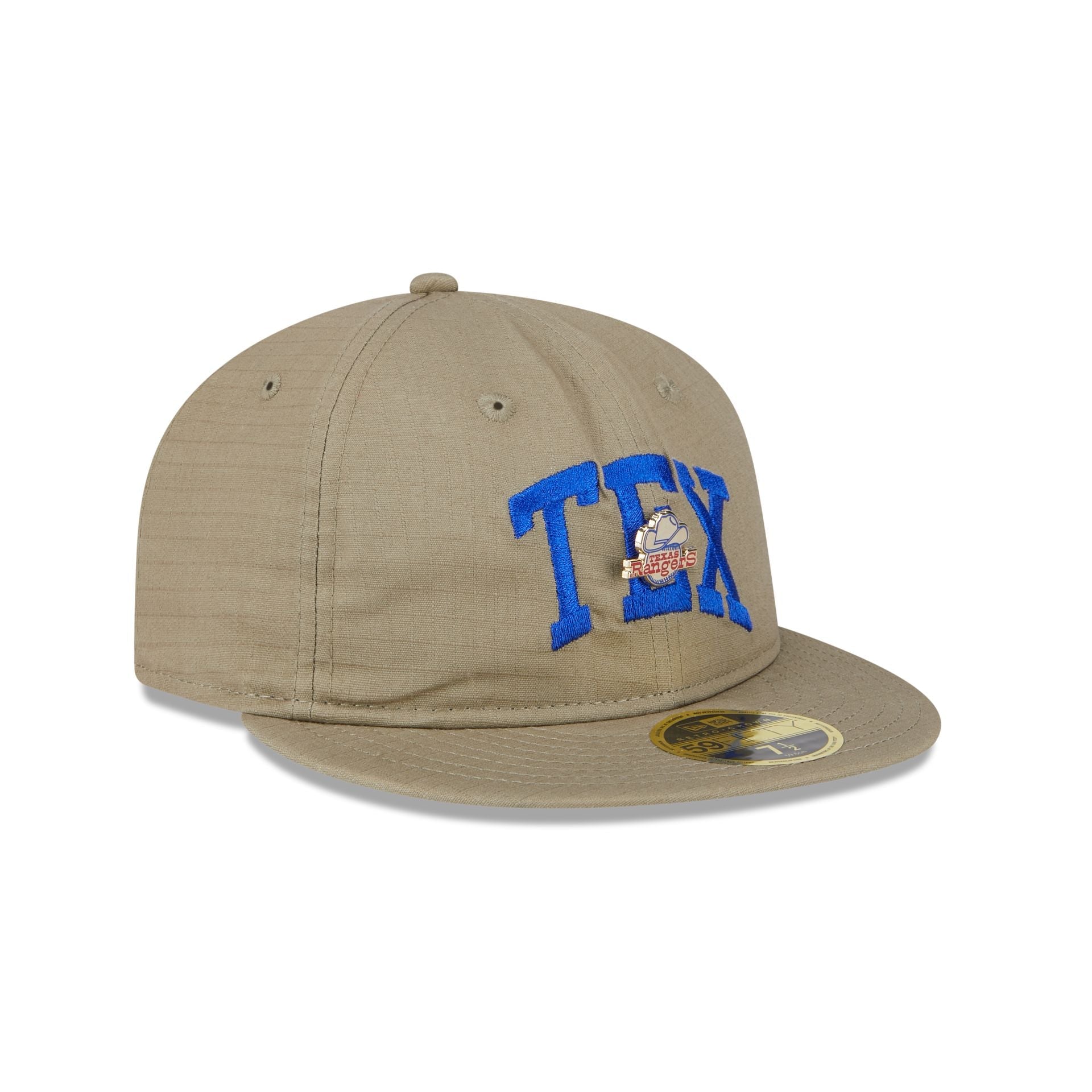 Texas Rangers Logo Pin Retro Crown 59FIFTY Fitted Hat