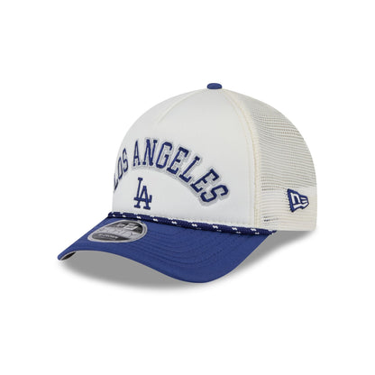 Los Angeles Dodgers Chrome Arch 9FORTY M-Crown A-Frame Trucker Hat