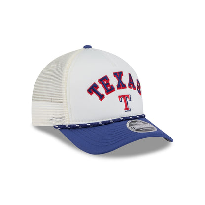 Texas Rangers Chrome Arch 9FORTY M-Crown A-Frame Trucker Hat