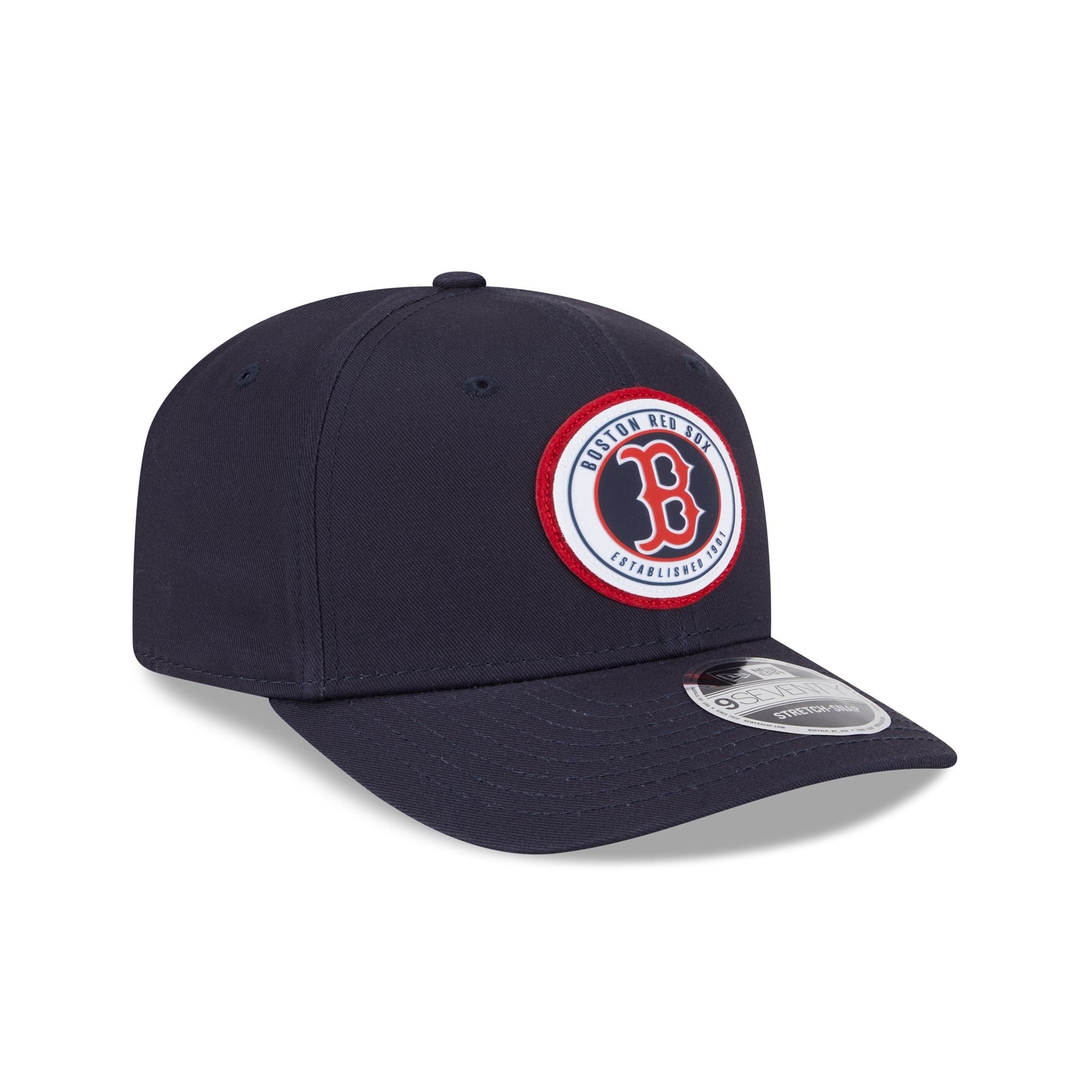 Boston Red Sox Circle Patch 9SEVENTY Stretch-Snap Hat