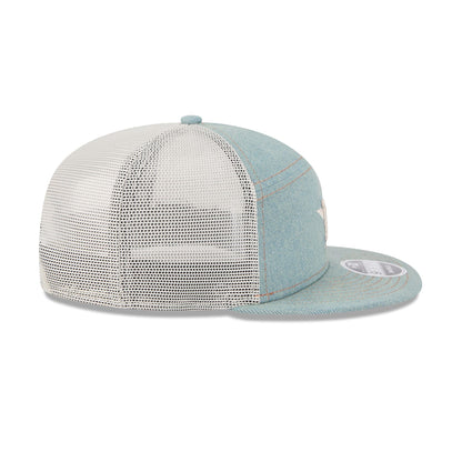 Houston Astros Denim Split Panel 9FIFTY Trucker Hat