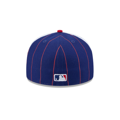 Texas Rangers Pinstripe League Pin 59FIFTY Fitted Hat