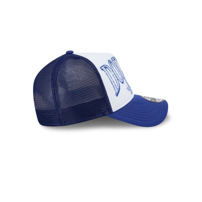 Los Angeles Dodgers Distressed 9FORTY A-Frame Trucker Hat