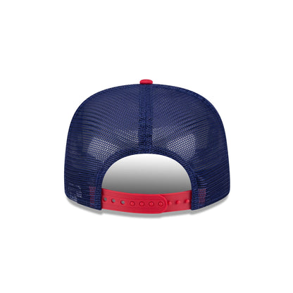 Texas Rangers Retro Script 9FIFTY A-Frame Trucker Hat