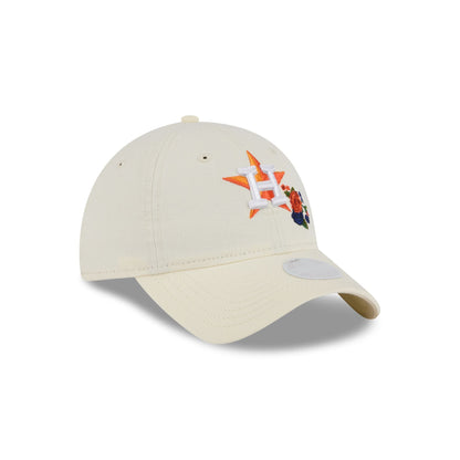 Houston Astros Women's Floral Stitch 9TWENTY Adjustable Hat
