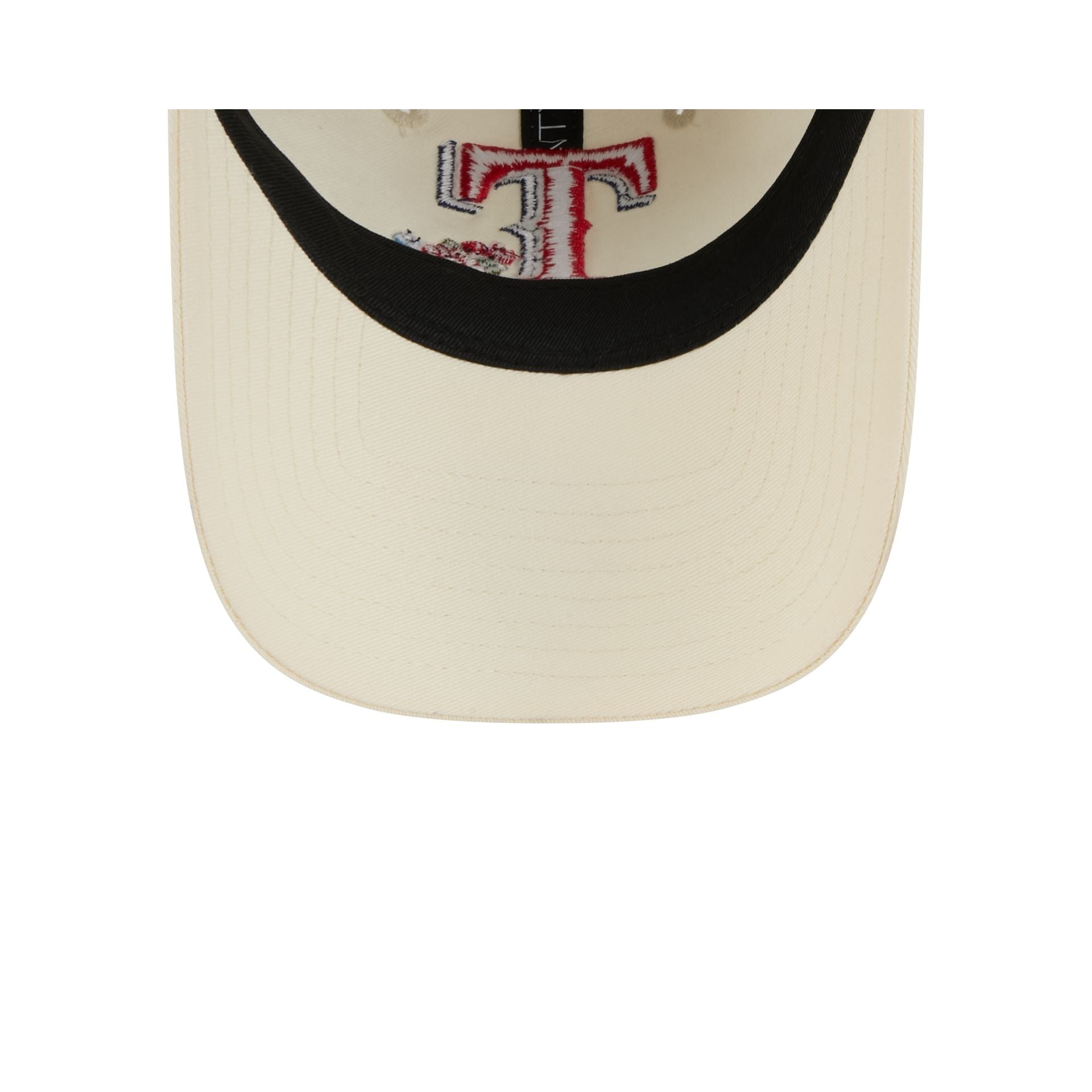 Texas Rangers Women's Floral Stitch 9TWENTY Adjustable Hat