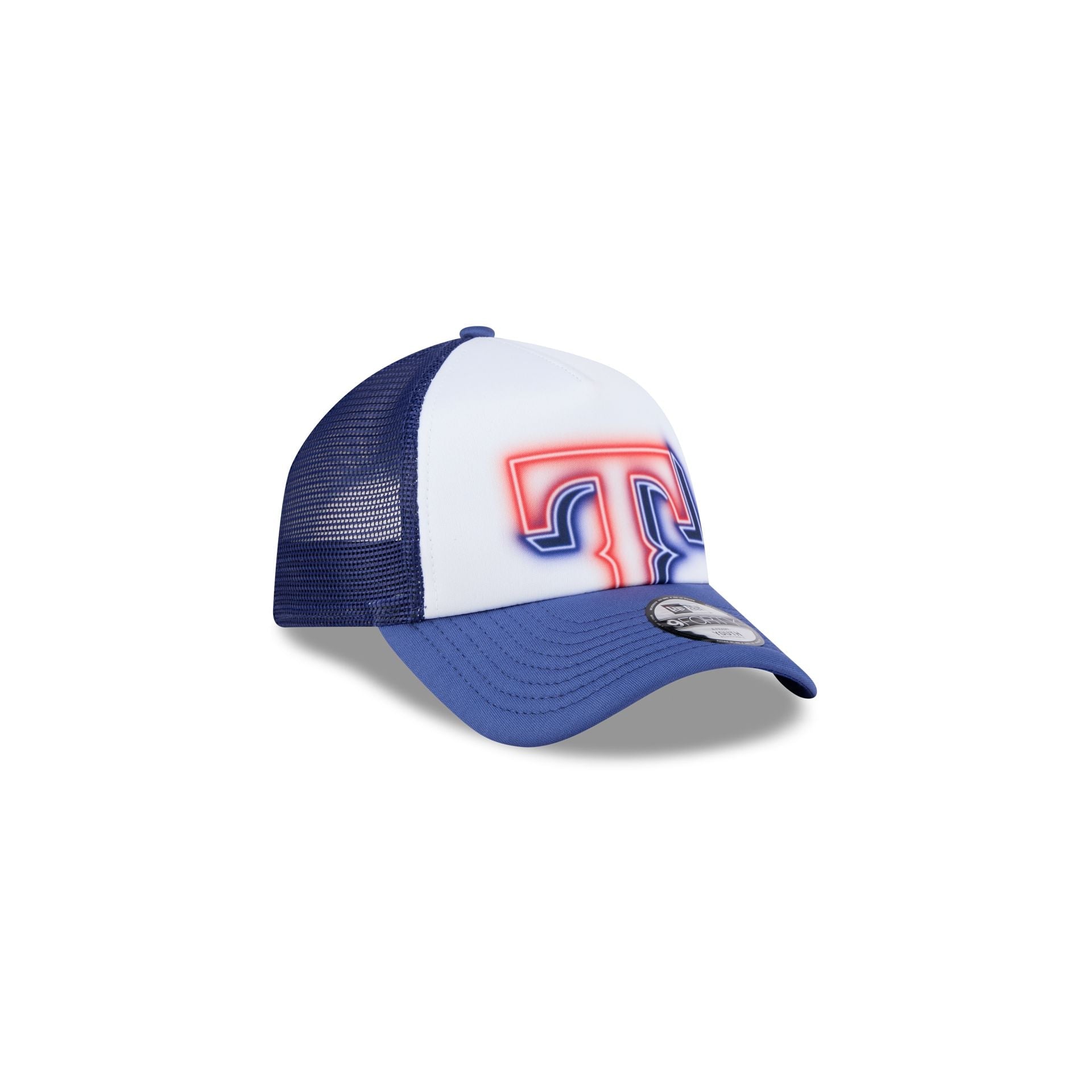 Texas Rangers Kids Painted 9FORTY A-Frame Trucker Hat