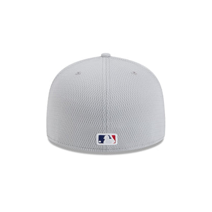 Los Angeles Dodgers 2025 Clubhouse Gray 59FIFTY Fitted Hat