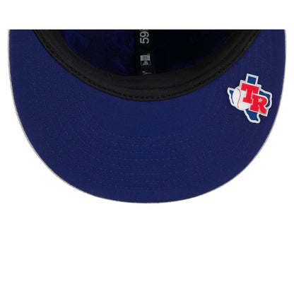 Texas Rangers 2025 Clubhouse Gray 59FIFTY Fitted Hat