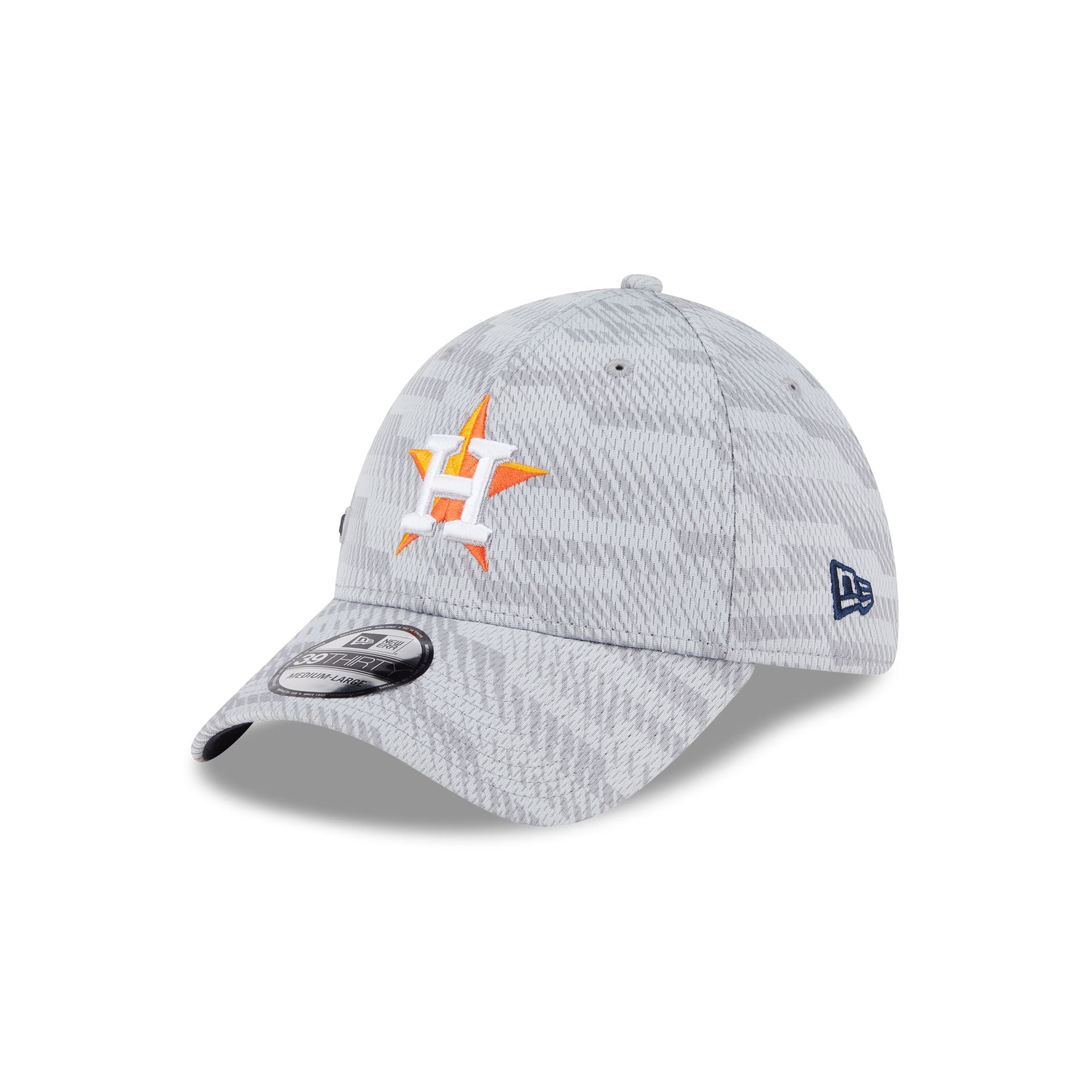 Houston Astros 2025 Clubhouse Gray 39THIRTY Stretch Fit