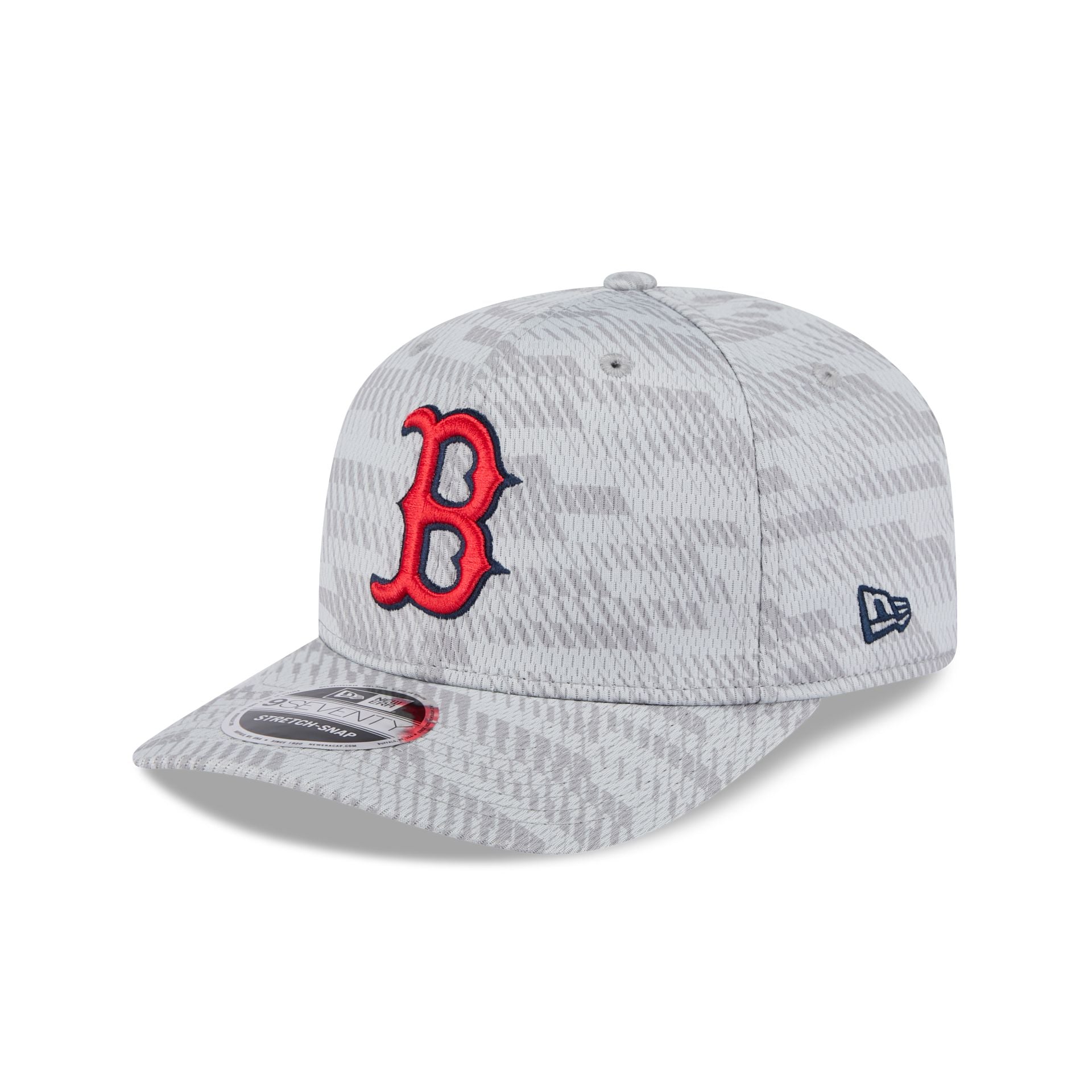 Boston Red Sox 2025 Clubhouse Gray 9SEVENTY Stretch-Snap Hat