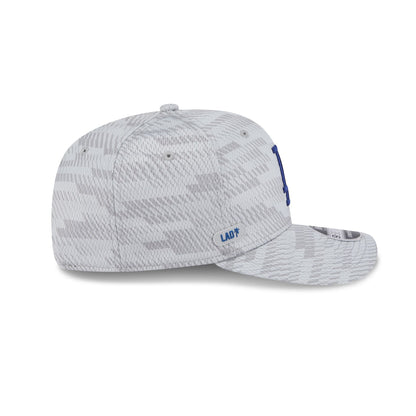 Los Angeles Dodgers 2025 Clubhouse Gray 9SEVENTY Stretch-Snap Hat