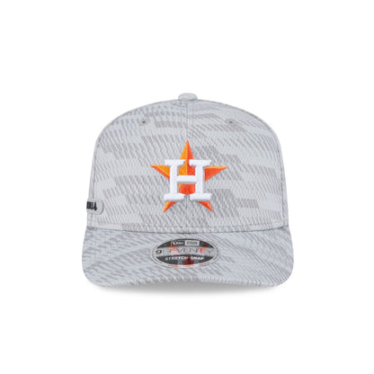 Houston Astros 2025 Clubhouse Gray 9SEVENTY Stretch-Snap Hat