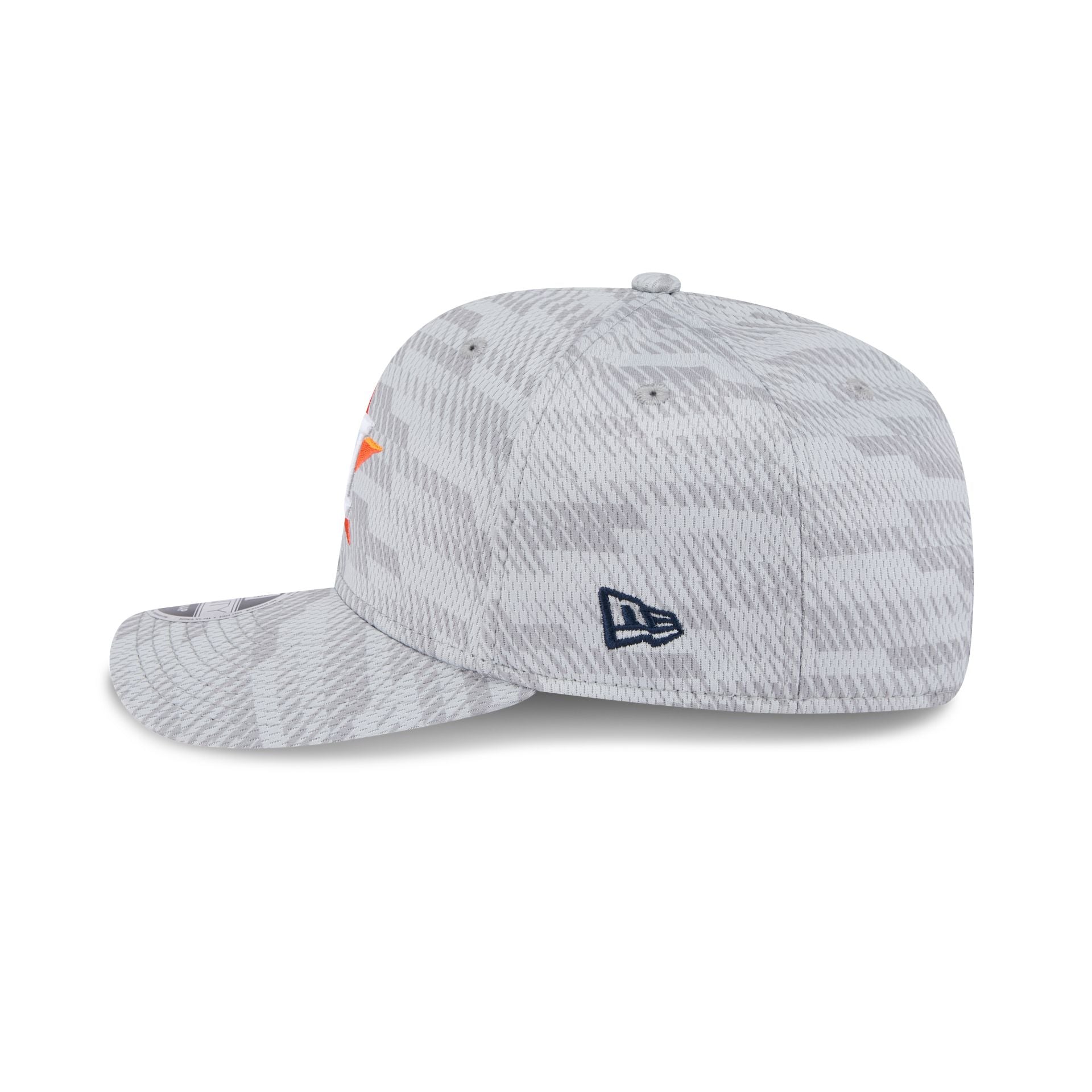 Houston Astros 2025 Clubhouse Gray 9SEVENTY Stretch-Snap Hat