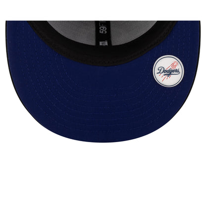 Los Angeles Dodgers 2025 Clubhouse Alt Black 59FIFTY Fitted Hat