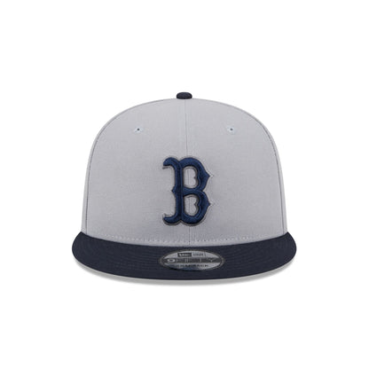 Boston Red Sox 2025 Batting Practice Gray 9FIFTY Snapback Hat