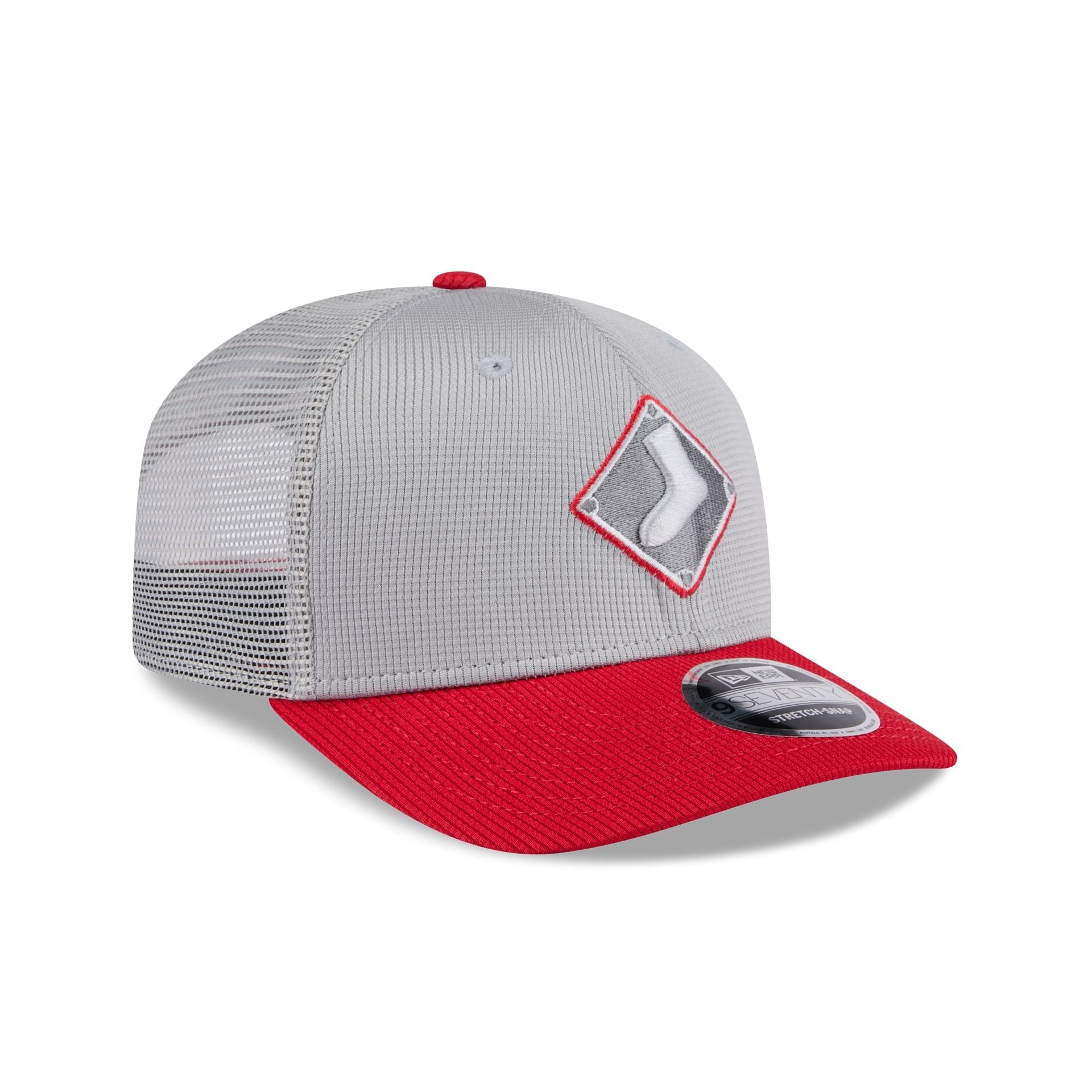 Chicago White Sox 2025 Batting Practice Gray 9SEVENTY Trucker Hat