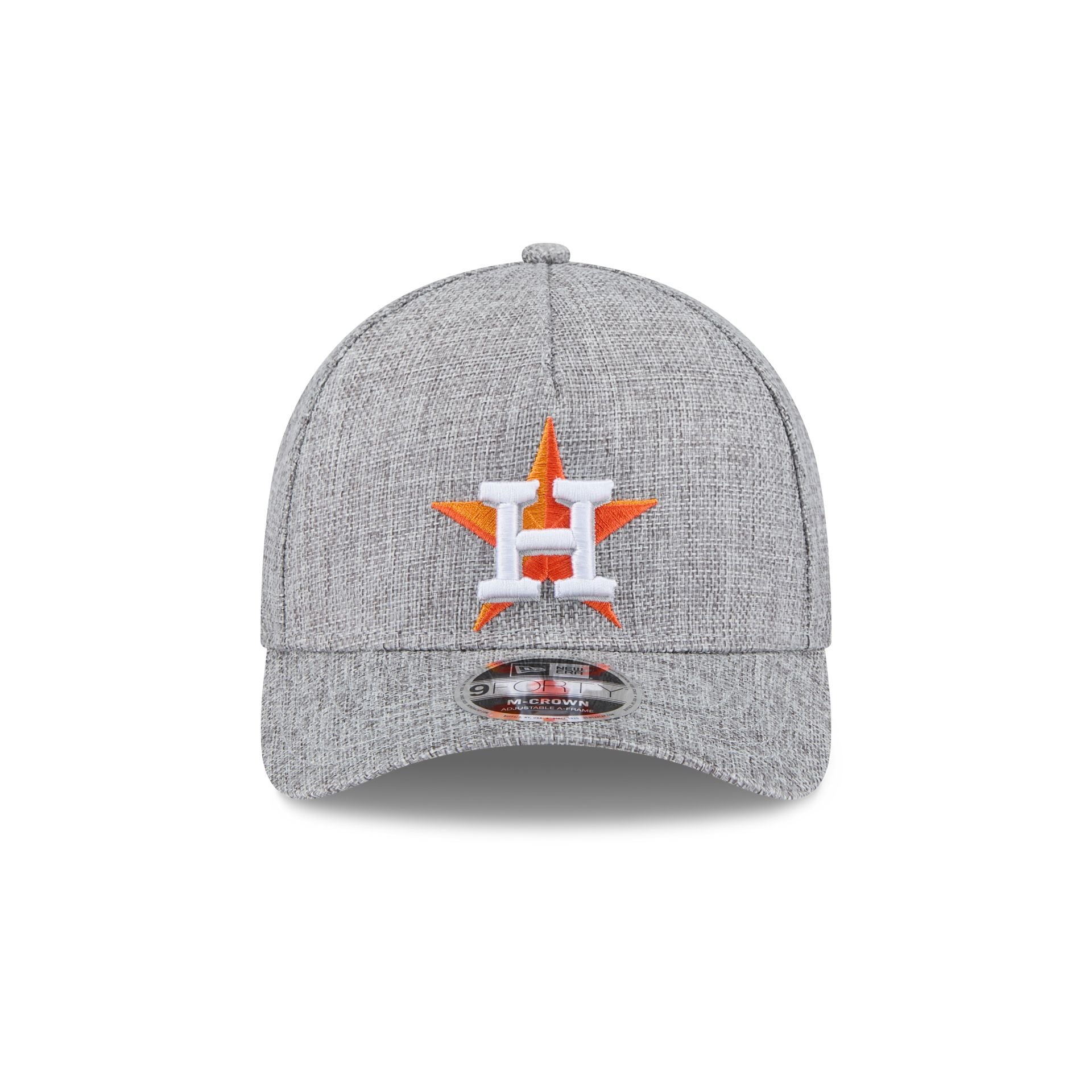 Houston Astros Cotton Weave Gray 9FORTY M-Crown A-Frame Snapback Hat