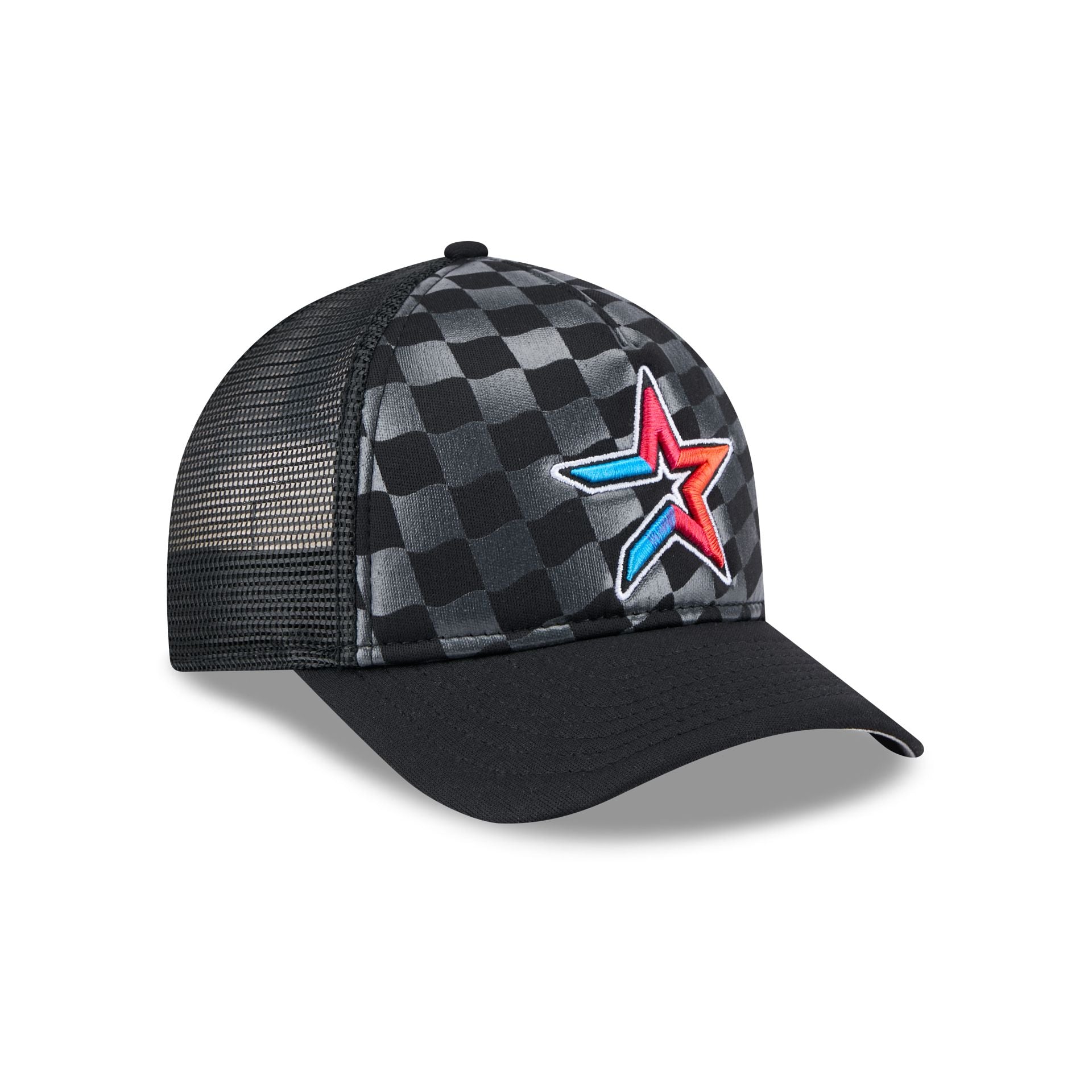 Houston Astros Gradient Raceway 9FORTY M-Crown A-Frame Trucker Hat
