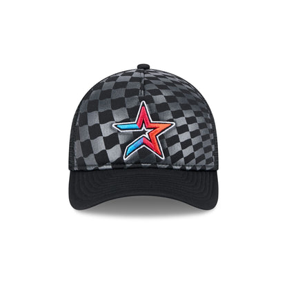 Houston Astros Gradient Raceway 9FORTY M-Crown A-Frame Trucker Hat