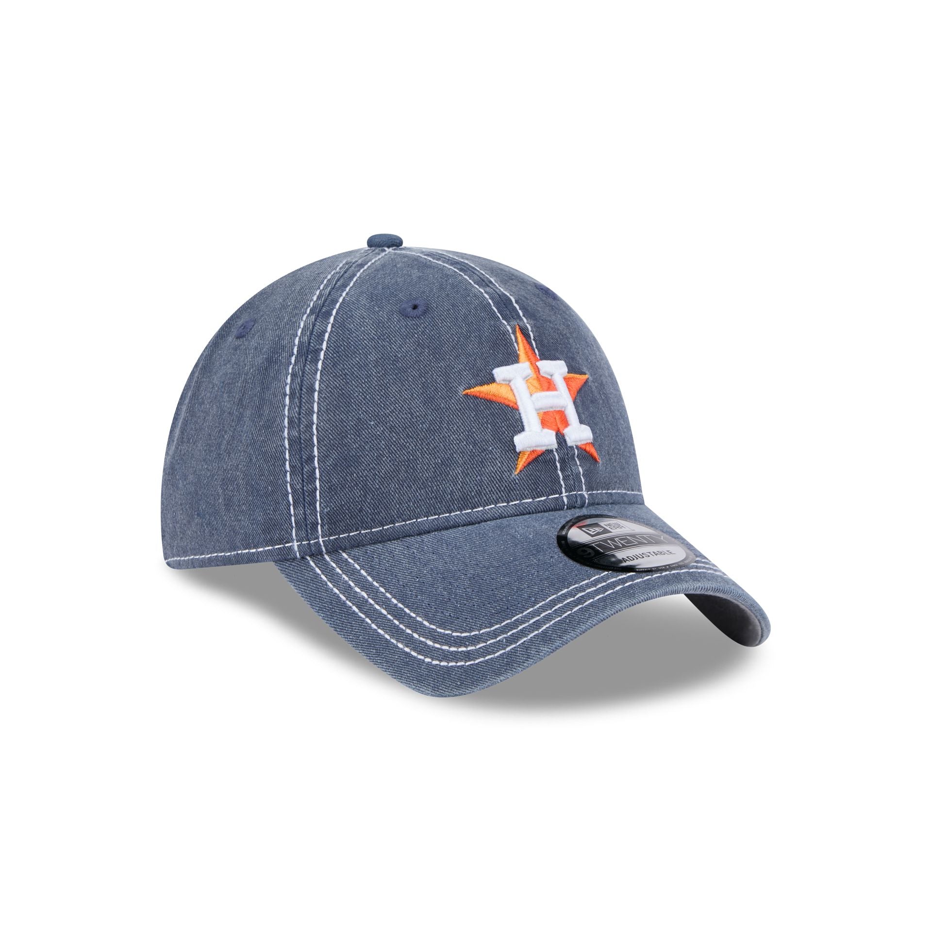 Houston Astros Washed Contrast 9TWENTY Adjustable Hat