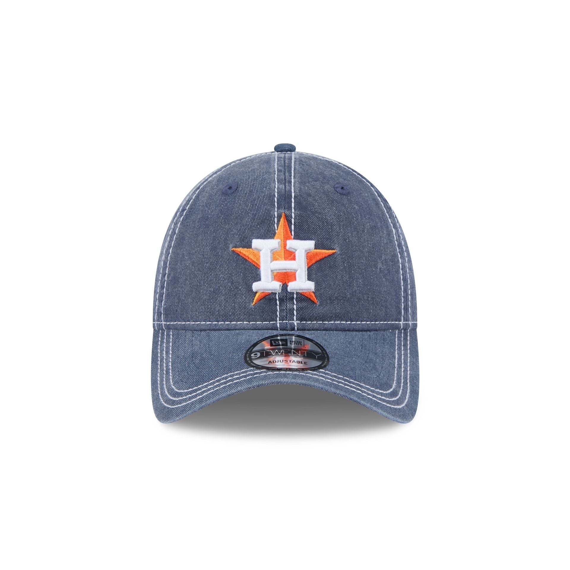 Houston Astros Washed Contrast 9TWENTY Adjustable Hat