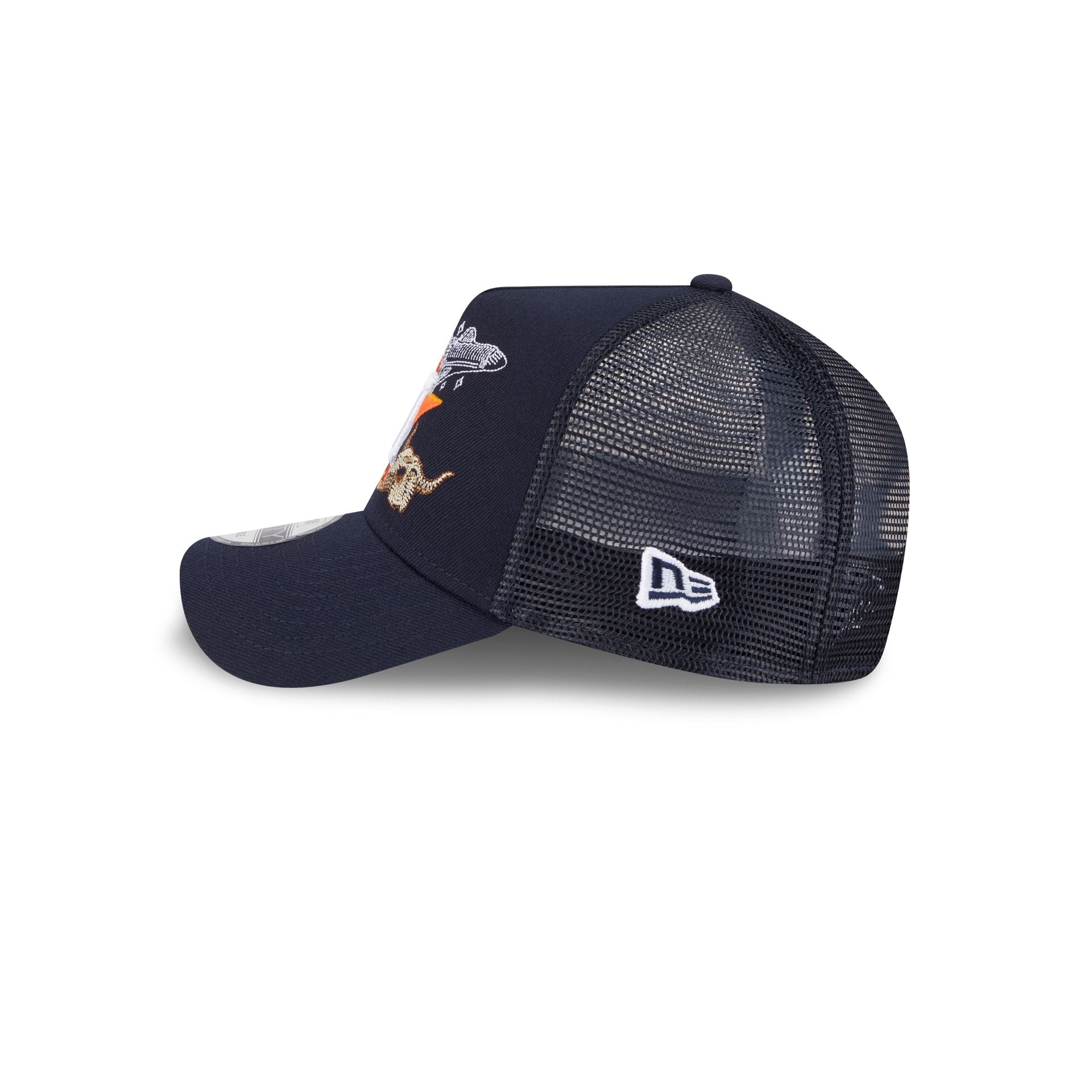 Houston Astros State Stitch 9FORTY A-Frame Trucker Hat
