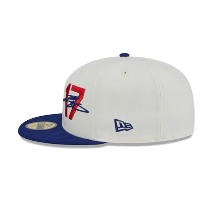 Los Angeles Dodgers Shohei Ohtani Chrome White 59FIFTY Fitted Hat