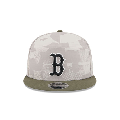 Boston Red Sox Armed Forces Day 2025 Split Panel 9FIFTY Snapback Hat