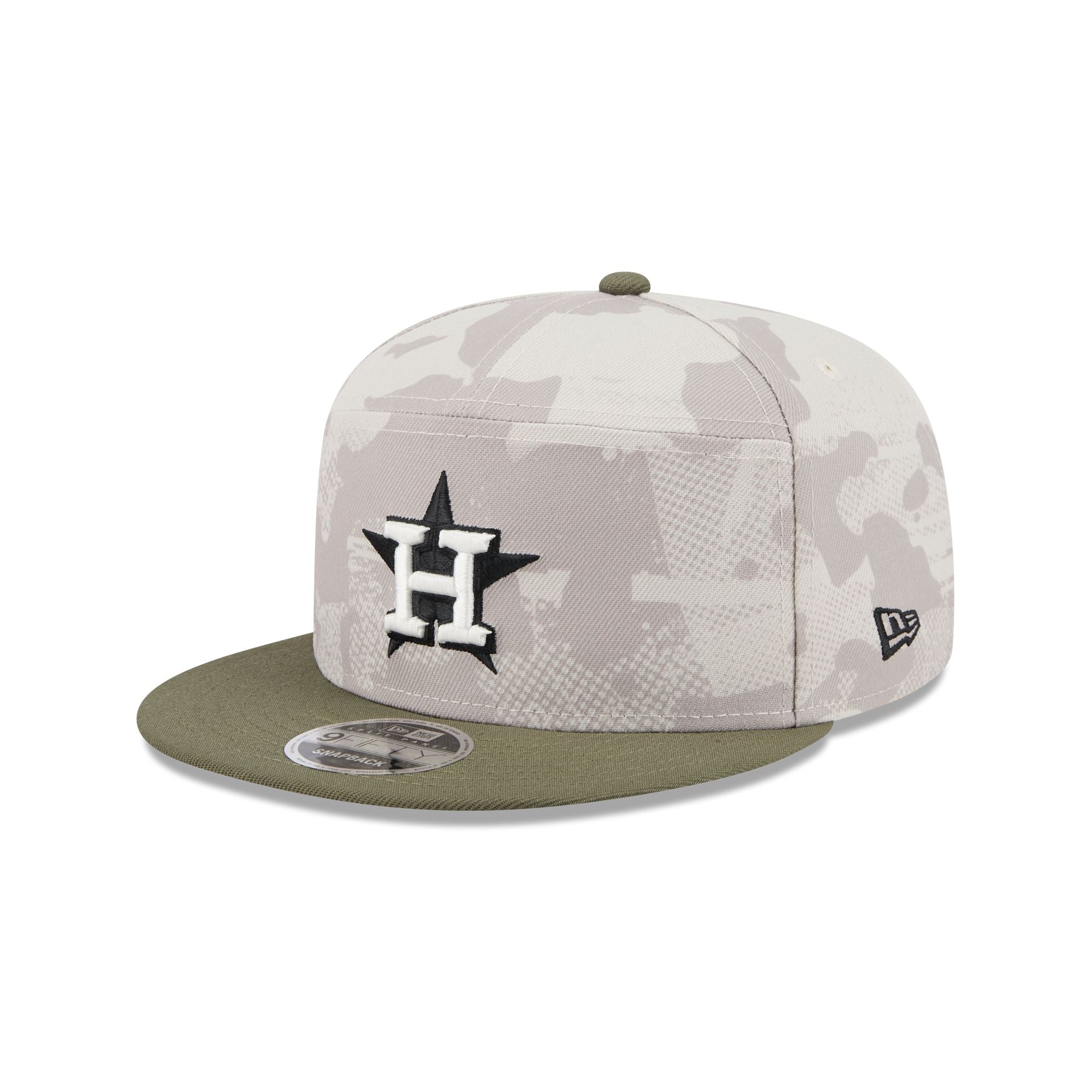 Houston Astros Armed Forces Day 2025 Split Panel 9FIFTY Snapback Hat