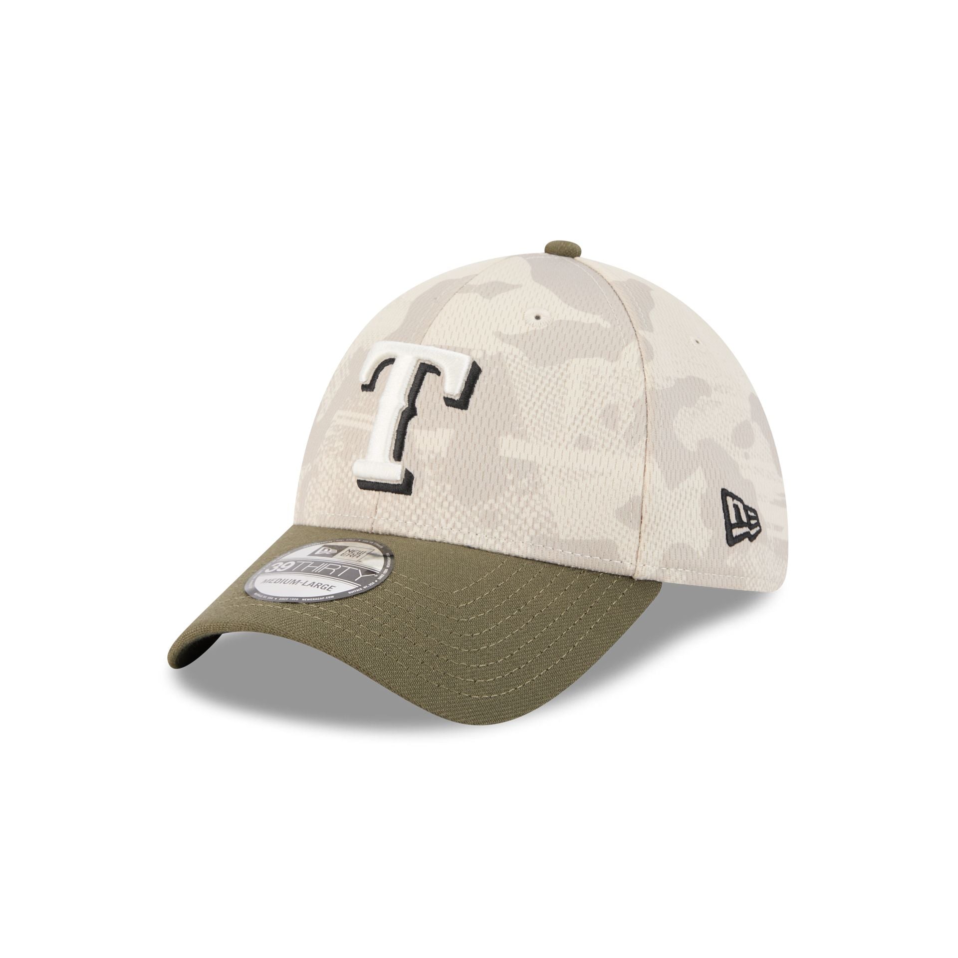 Texas Rangers Armed Forces Day 2025 39THIRTY Stretch Fit Hat