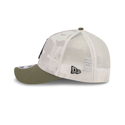 Los Angeles Dodgers Armed Forces Day 2025 9FORTY M-Crown A-Frame Trucker Hat