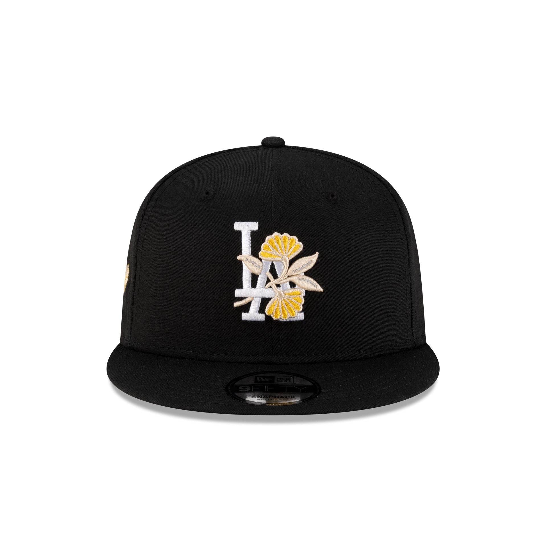 Los Angeles Dodgers Floral Black 9FIFTY Snapback Hat