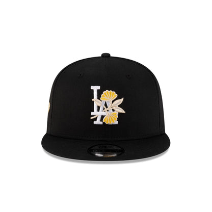 Los Angeles Dodgers Floral Black 9FIFTY Snapback Hat
