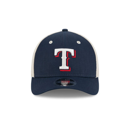 Texas Rangers Linen 9FORTY M-Crown Snapback Hat