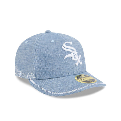 Chicago White Sox Hand Stitched Chambray Low Profile 59FIFTY Fitted Hat