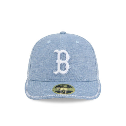 Boston Red Sox Hand Stitched Chambray Low Profile 59FIFTY Fitted Hat