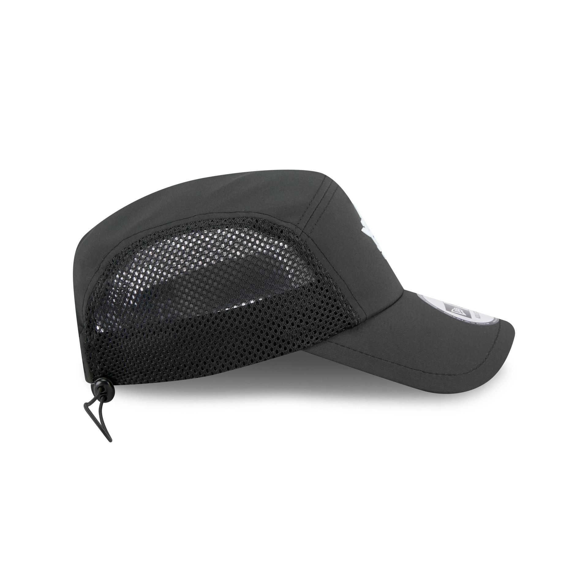 Houston Astros Black Poly Runner Adjustable Hat