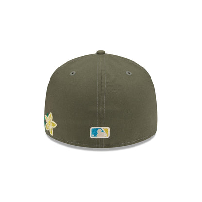 Los Angeles Dodgers Tonal Florals Olive 59FIFTY Fitted Hat