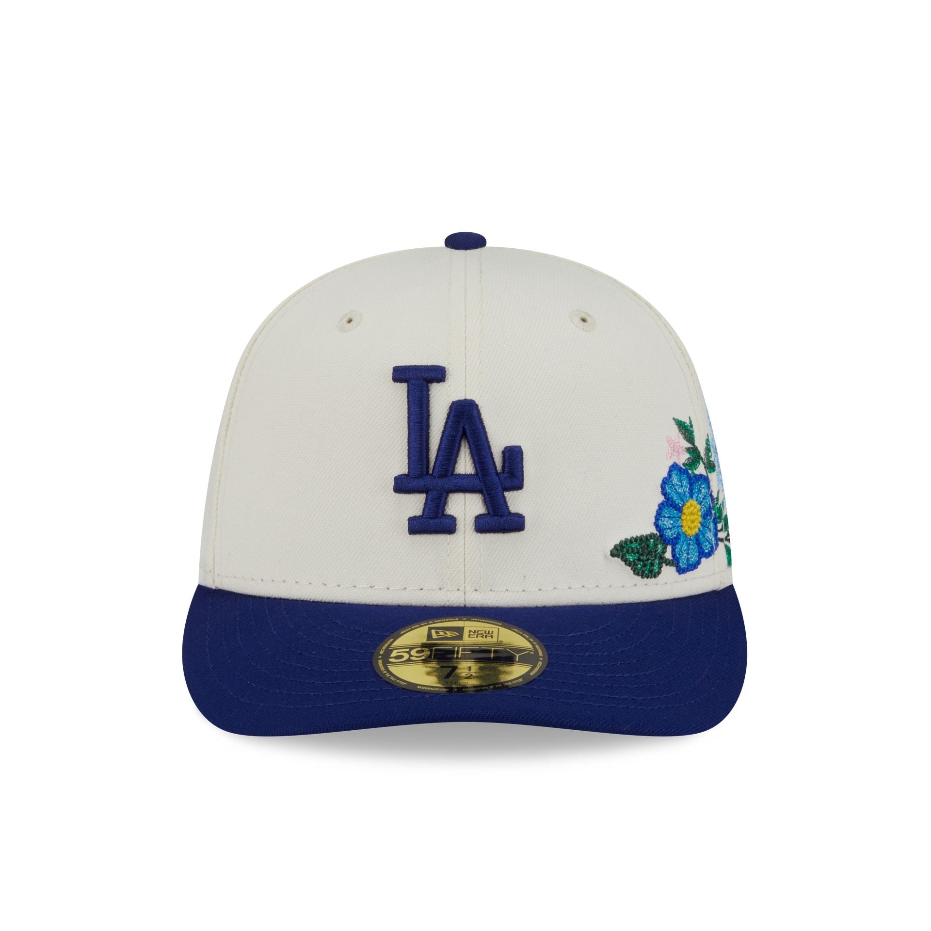 Los Angeles Dodgers Tonal Florals White 59FIFTY Fitted Hat