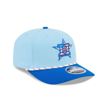 Houston Astros Independence Day 2025 9SEVENTY Stretch-Snap Hat