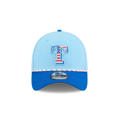 Texas Rangers Independence Day 2025 39THIRTY Stretch Fit Hat